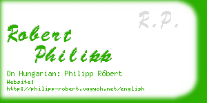 robert philipp business card